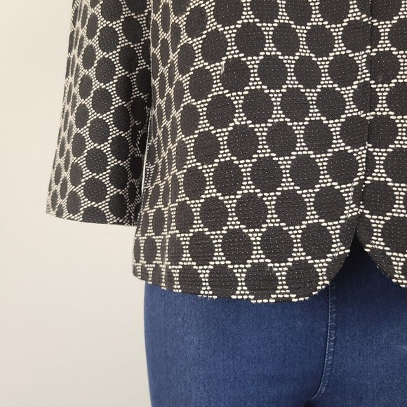 Coldwater Creek Black & White Jacket Size 10 - Picture 4 of 10